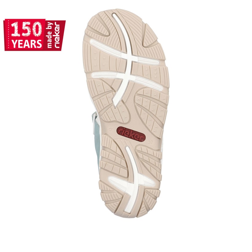 Rieker Artikelnummer 68866-92 Rieker Damen Trekkingsandalen Weiss-mehrfarbig