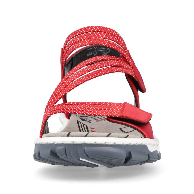 Rieker Artikelnummer 68871-33 Rieker Damen Trekkingsandalen Kirschrot