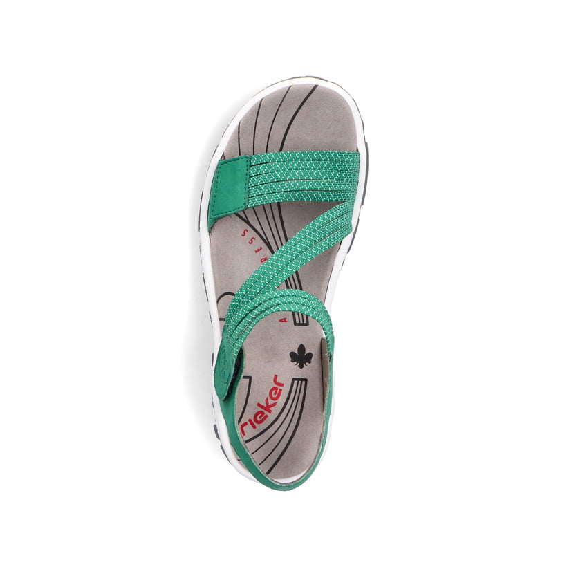 Rieker Artikelnummer 68871-52 Rieker Damen Trekkingsandalen Grasgrün