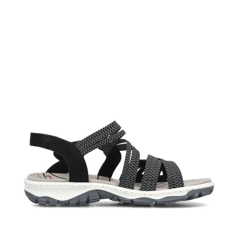 Rieker Artikelnummer 68882-00 Rieker Damen Trekkingsandalen Asphaltschwarz