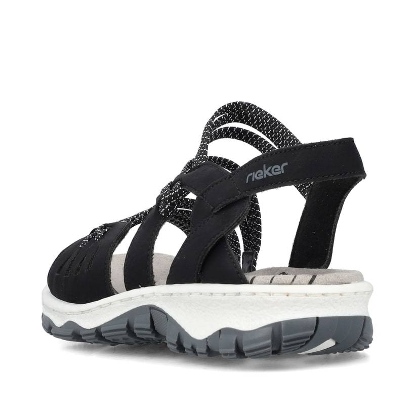 Rieker Artikelnummer 68882-00 Rieker Damen Trekkingsandalen Asphaltschwarz