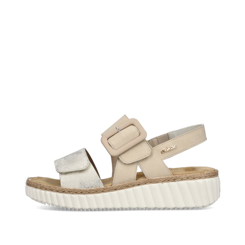 Rieker Artikelnummer 69260-60 Rieker Damen Keilsandaletten hellbeige