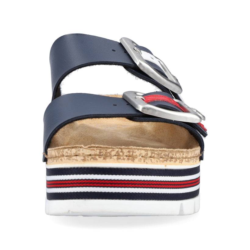 Rieker Artikelnummer 69550-14 Rieker Damen Pantoletten Marineblau