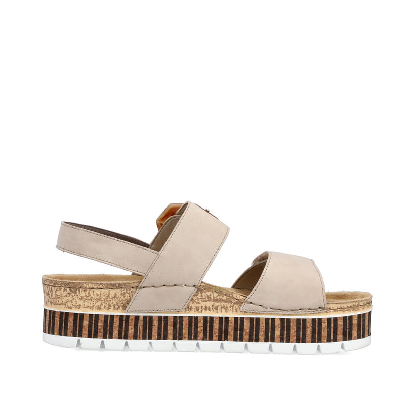 Rieker Artikelnummer 69553-62 Rieker Damen Riemchensandalen Sandbeige