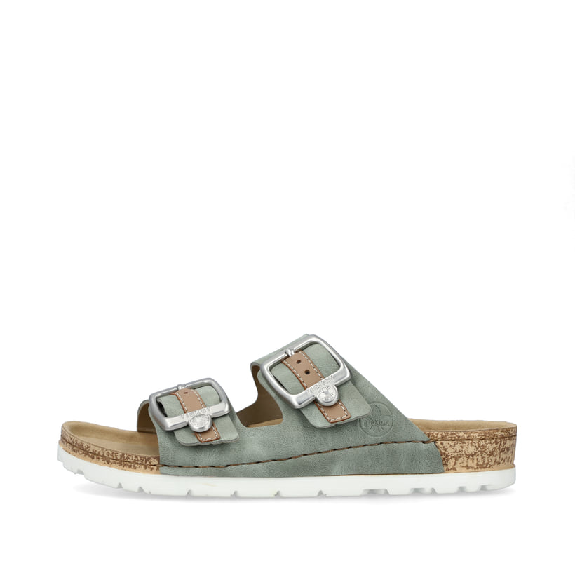 Rieker Artikelnummer 69850-52 Rieker Damen Pantoletten khakigrün