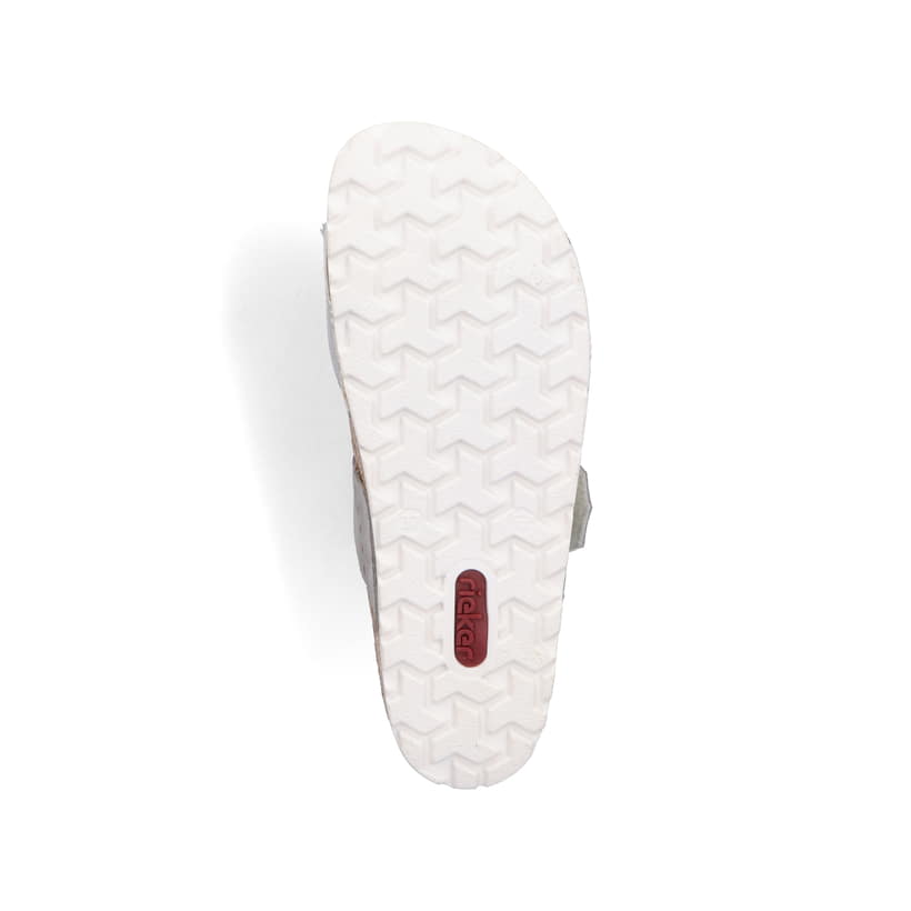 Rieker Artikelnummer 69881-40 Rieker Damen Pantoletten Silbergrau