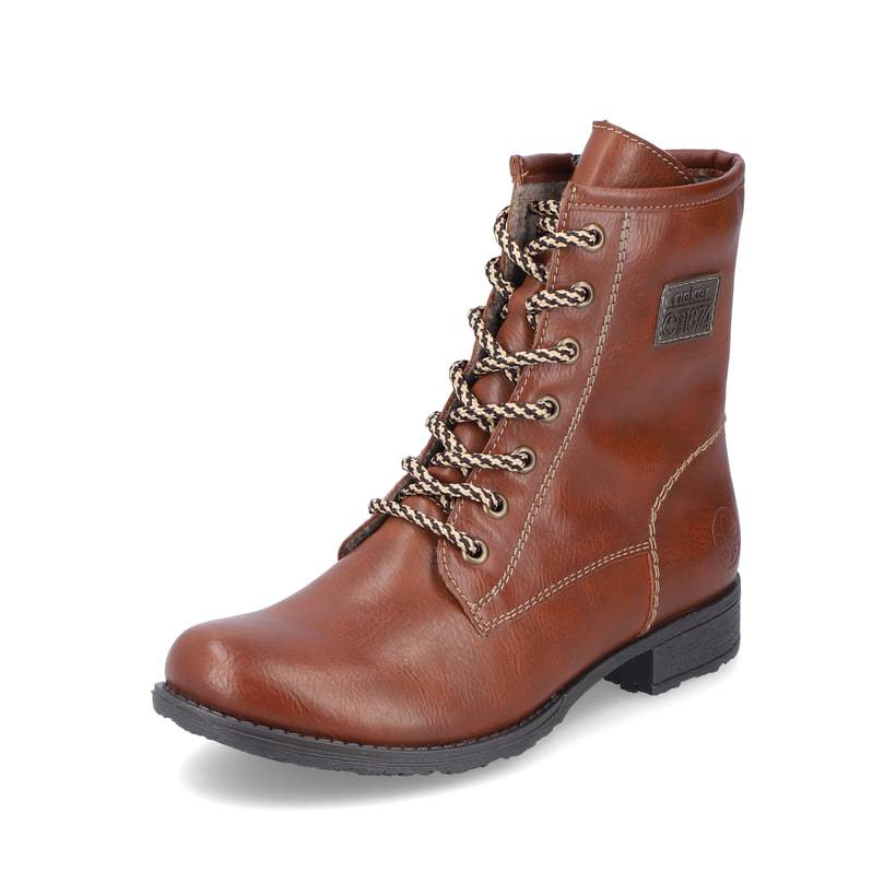 Rieker Artikelnummer 70810-24 Rieker Damen Schnürstiefel Fuchsbraun