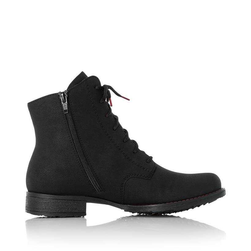 Rieker Artikelnummer 70821-00 Rieker Damen Schnürstiefel Graphitschwarz