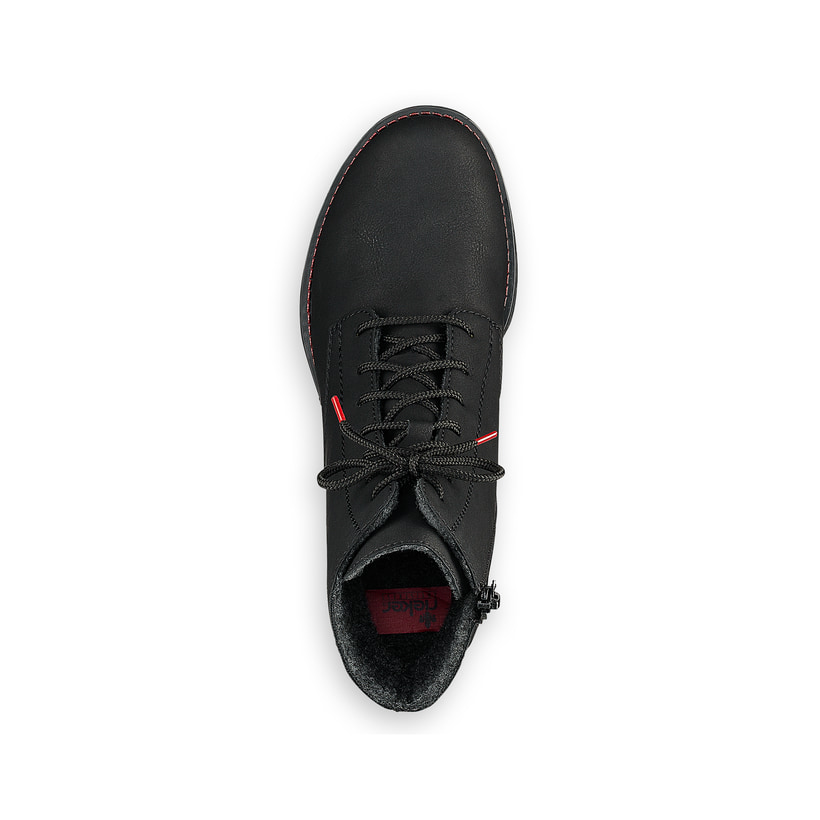 Rieker Artikelnummer 70821-00 Rieker Damen Schnürstiefel Graphitschwarz