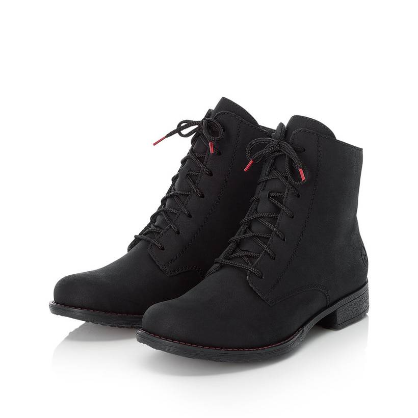 Rieker Artikelnummer 70821-00 Rieker Damen Schnürstiefel graphitschwarz