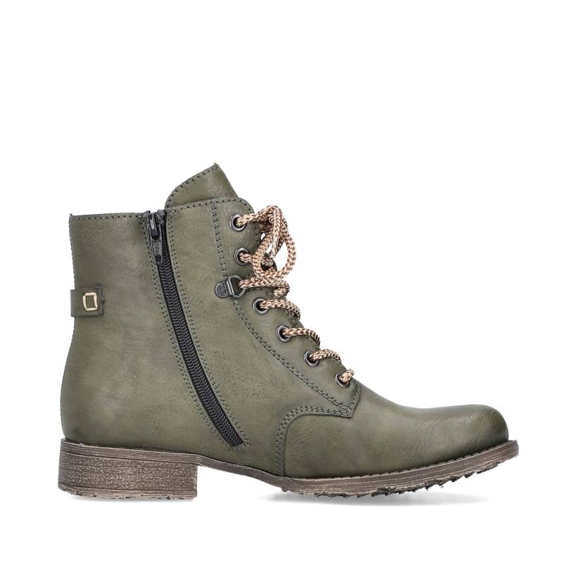 Rieker Artikelnummer 70848-54 Rieker Damen Schnürstiefel Olivgrün