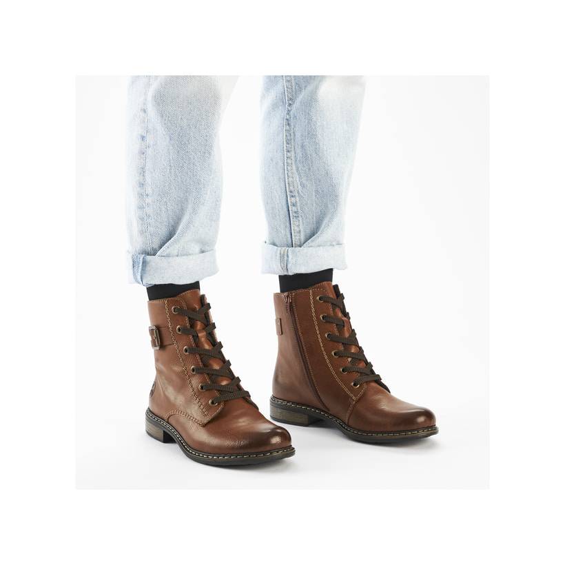 Rieker Artikelnummer 71202-24 Rieker Damen Schnürstiefel Kastanienbraun