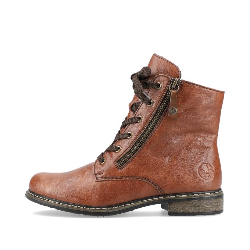 Rieker Artikelnummer 71204-22 Rieker Damen Schnürstiefel kastanienbraun