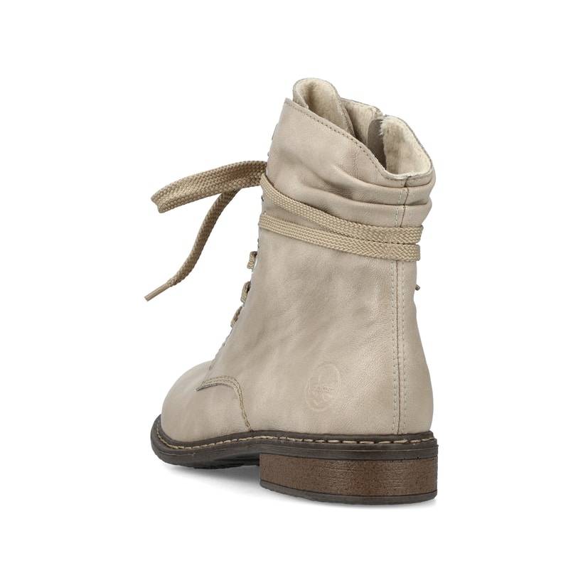 Rieker Artikelnummer 71218-62 Rieker Damen Schnürstiefel Vanillebeige
