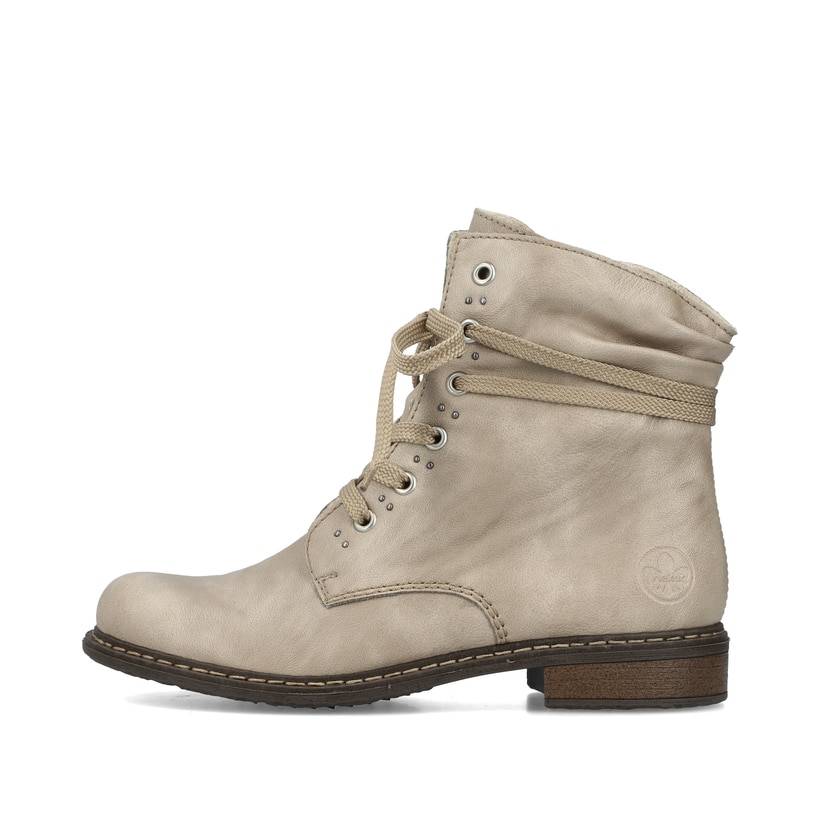 Rieker Artikelnummer 71218-62 Rieker Damen Schnürstiefel vanillebeige