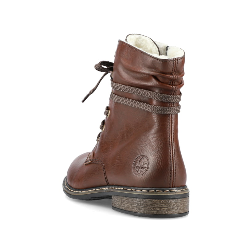 Rieker Artikelnummer 71229-22 Rieker Damen Schnürstiefel Schokobraun