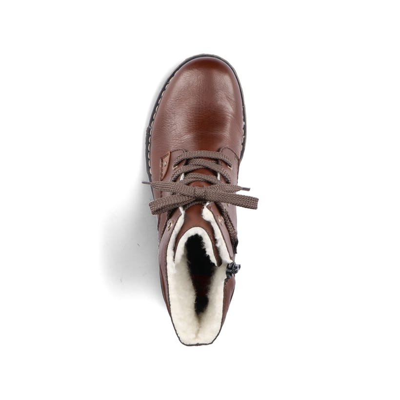 Rieker Artikelnummer 71229-22 Rieker Damen Schnürstiefel Schokobraun