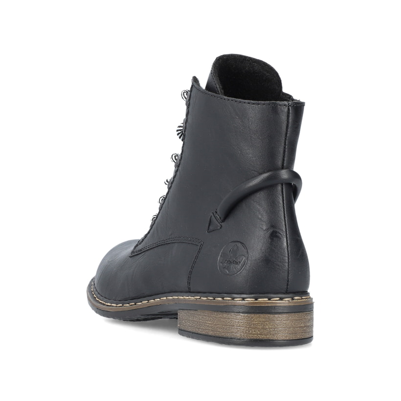 Rieker Artikelnummer 71230-00 Rieker Damen Schnürstiefel Asphaltschwarz