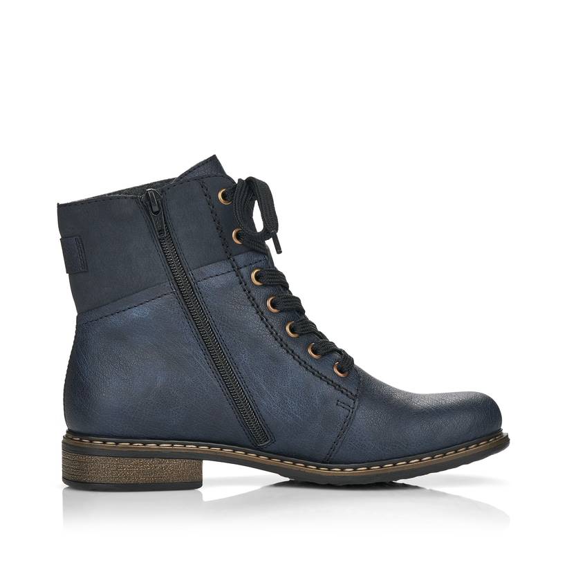 Rieker Artikelnummer 71242-15 Rieker Damen Schnürstiefel Ozeanblau