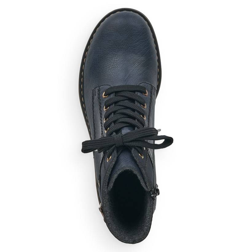 Rieker Artikelnummer 71242-15 Rieker Damen Schnürstiefel Ozeanblau