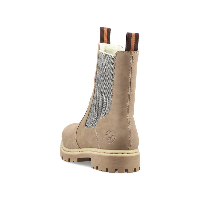 Rieker Artikelnummer 71363-64 Rieker Damen Chelsea Boots Braunbeige