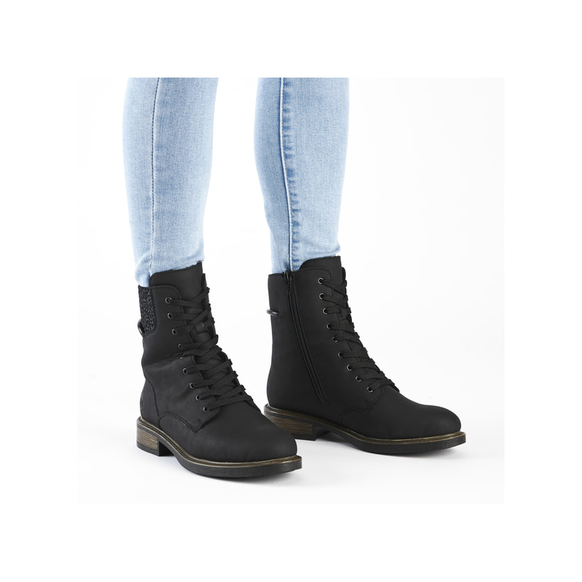 Rieker Artikelnummer 71460-00 Rieker Damen Biker Boots Graphitschwarz