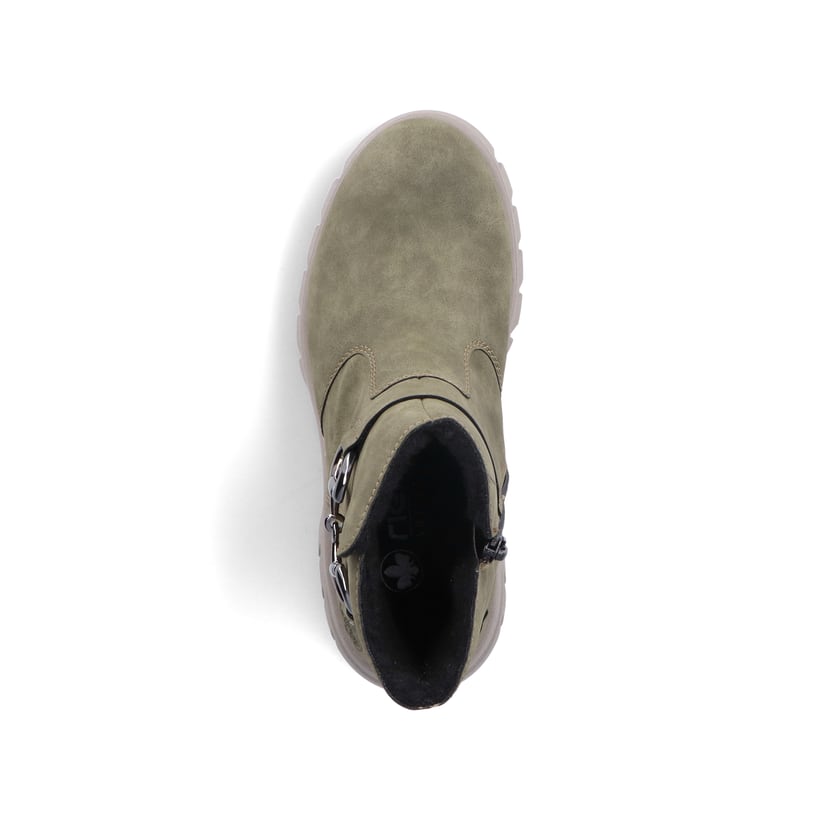 Rieker Artikelnummer 71862-52 Rieker Damen Biker Boots Schilfgrün