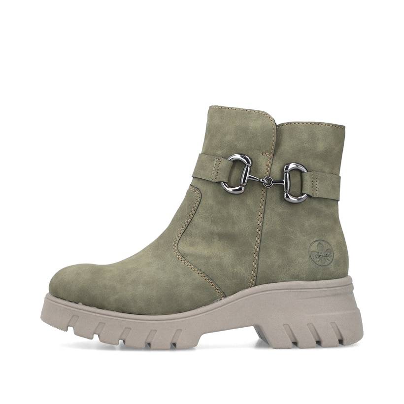 Rieker Artikelnummer 71862-52 Rieker Damen Biker Boots schilfgrün