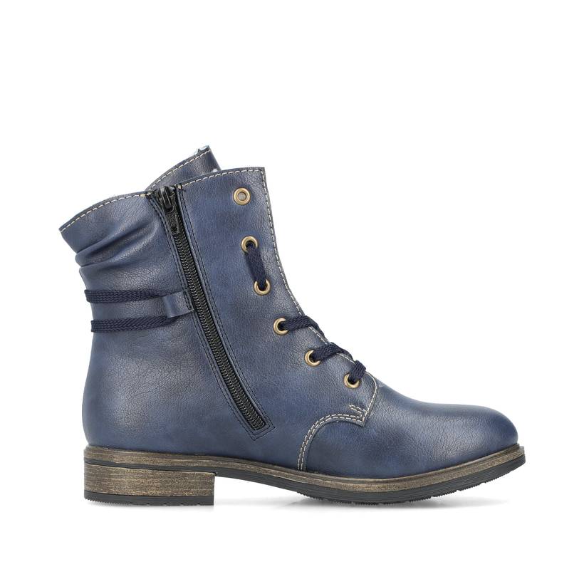 Rieker Artikelnummer 72229-14 Rieker Damen Biker Boots Ozeanblau
