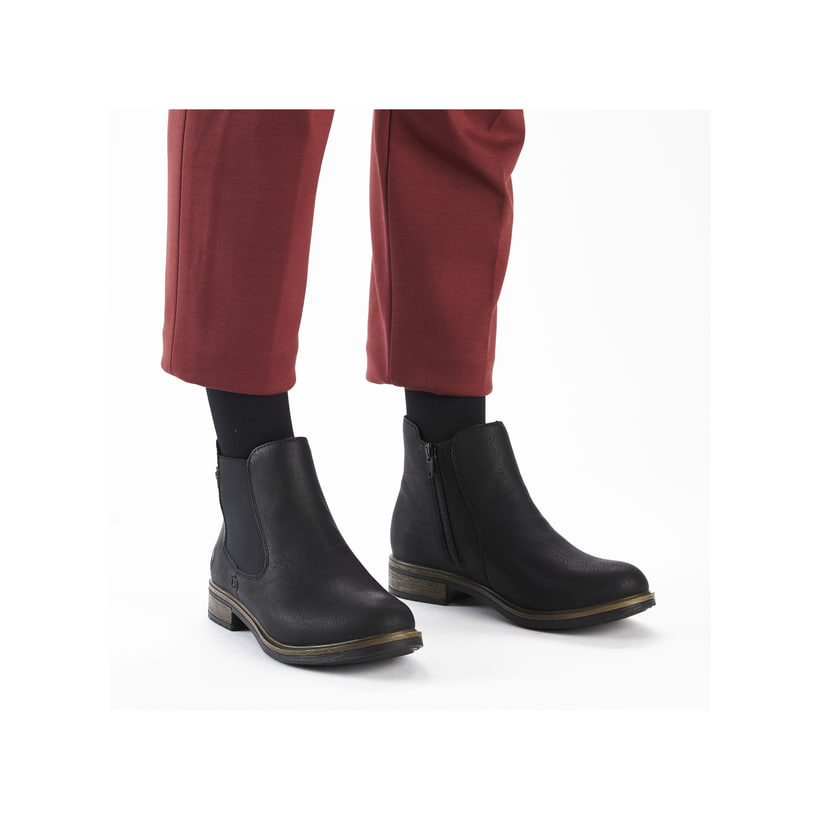Rieker Artikelnummer 72254-00 Rieker Damen Chelsea Boots Asphaltschwarz