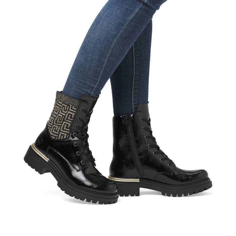 Rieker Artikelnummer 72607-00 Rieker Damen Stiefeletten Urbanschwarz