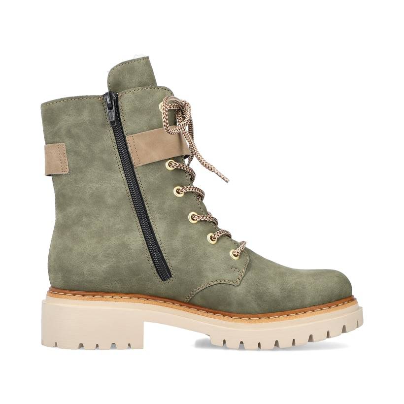 Rieker Artikelnummer 72610-55 Rieker Damen Biker Boots Laubgrün