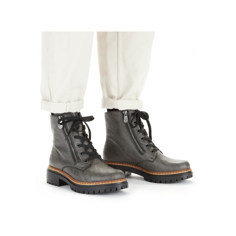 Rieker Artikelnummer 72611-45 Rieker Damen Biker Boots Anthrazit