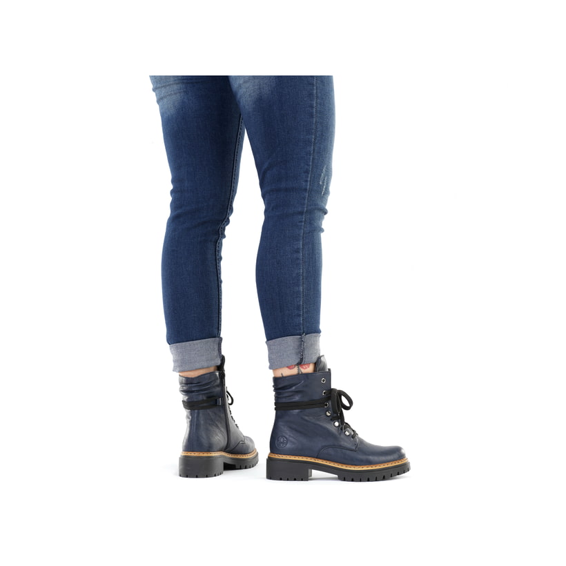Rieker Artikelnummer 72621-14 Rieker Damen Biker Boots Königsblau