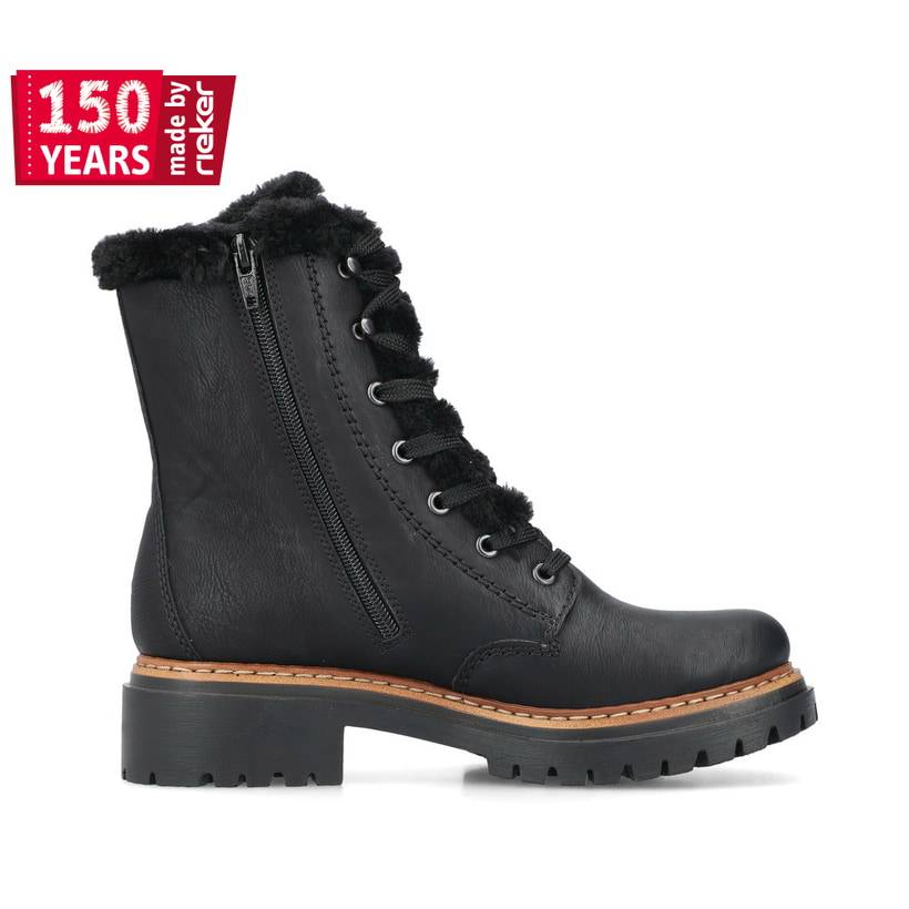 Rieker Artikelnummer 72625-00 Rieker Damen Biker Boots Stahlschwarz