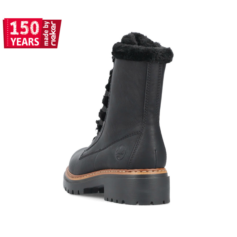 Rieker Artikelnummer 72625-00 Rieker Damen Biker Boots Stahlschwarz