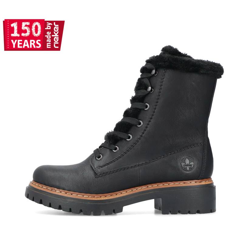 Rieker Artikelnummer 72625-00 Rieker Damen Biker Boots Stahlschwarz
