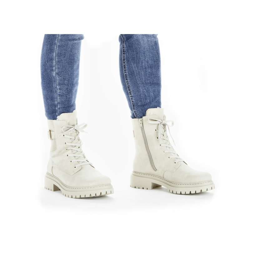 Rieker Artikelnummer 72631-62 Rieker Damen Biker Boots Hellbeige