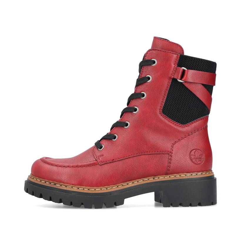 Rieker Artikelnummer 72639-35 Rieker Damen Biker Boots erdbeerrot