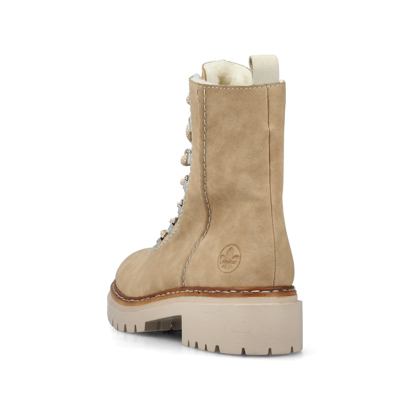 Rieker Artikelnummer 72643-60 Rieker Damen Schnürstiefel Braunbeige