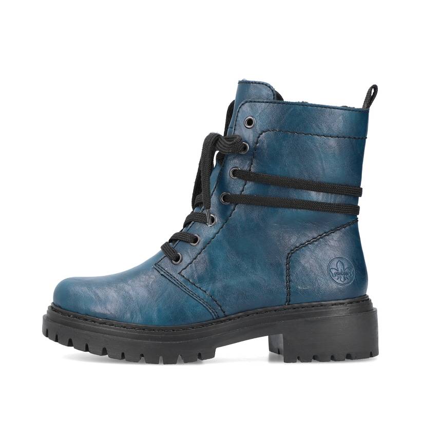 Rieker Artikelnummer 72675-12 Rieker Damen Biker Boots cyanblau