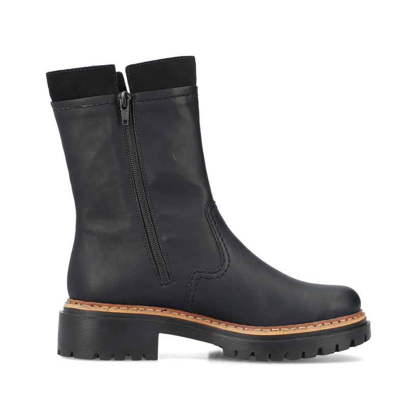 Rieker Artikelnummer 72680-00 Rieker Damen Kurzstiefel Asphaltschwarz