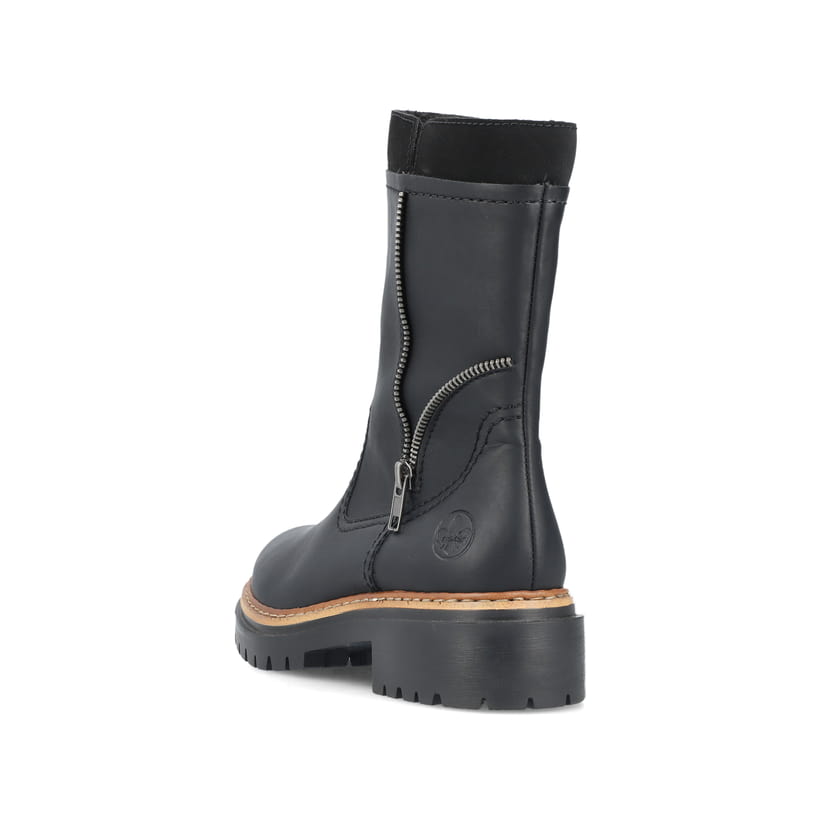 Rieker Artikelnummer 72680-00 Rieker Damen Kurzstiefel Asphaltschwarz