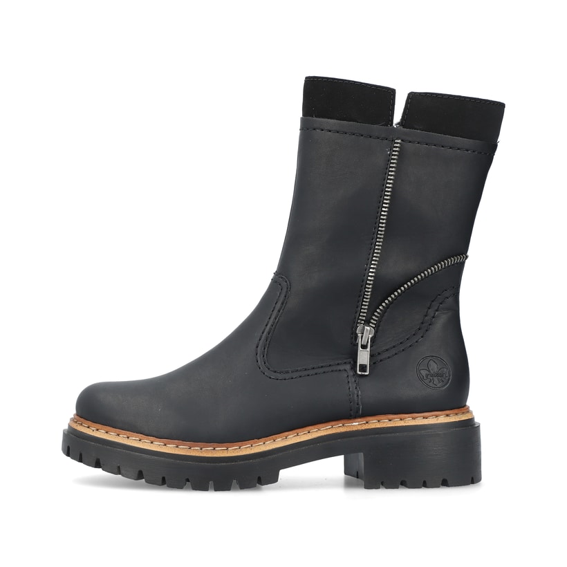 Rieker Artikelnummer 72680-00 Rieker Damen Kurzstiefel asphaltschwarz