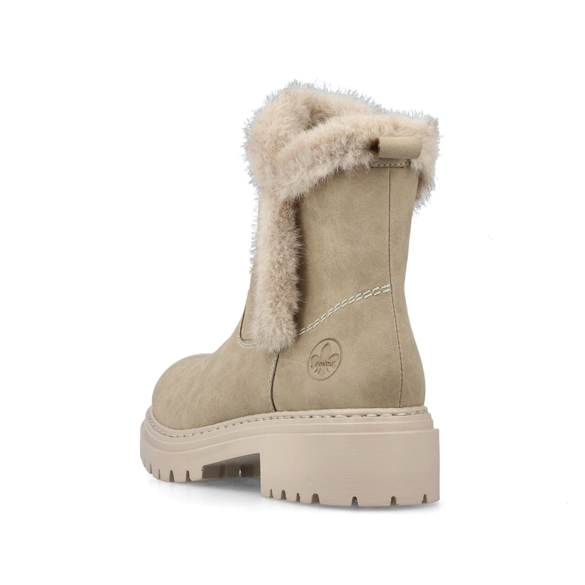 Rieker Artikelnummer 72682-60 Rieker Damen Stiefeletten Sandbeige