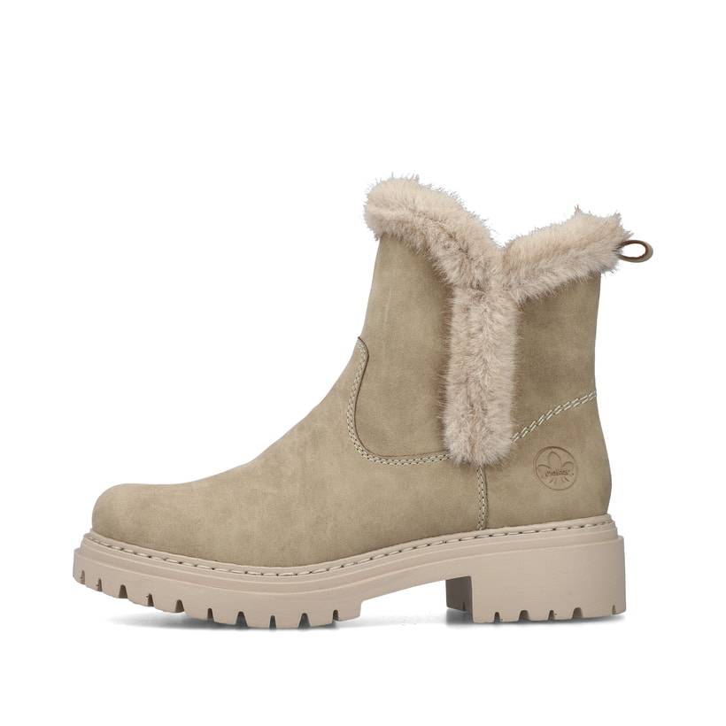 Rieker Artikelnummer 72682-60 Rieker Damen Stiefeletten sandbeige