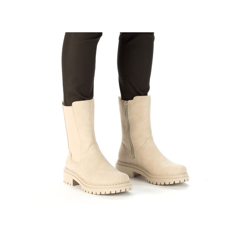 Rieker Artikelnummer 72683-62 Rieker Damen Chelsea Boots Hellbeige