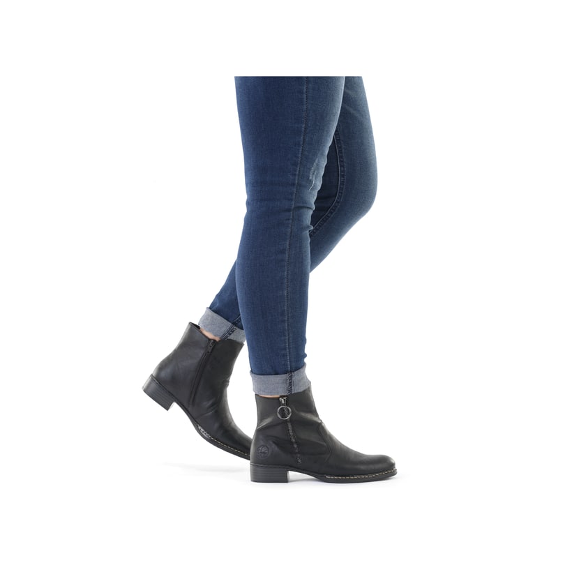 Rieker Artikelnummer 73450-00 Rieker Damen Stiefeletten Nachtschwarz