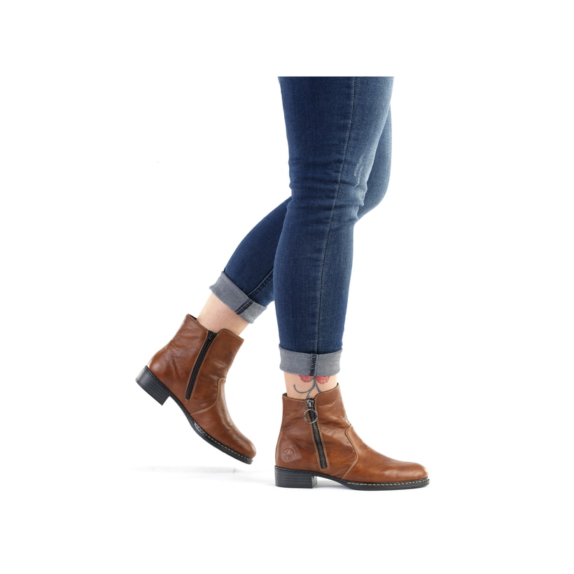 Rieker Artikelnummer 73450-22 Rieker Damen Stiefeletten Karamellbraun