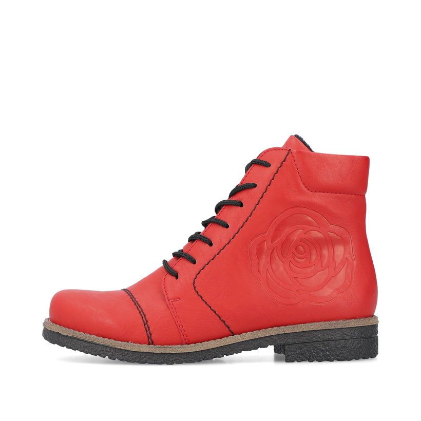 Rieker Artikelnummer 73504-33 Rieker Damen Schnürstiefel erdbeerrot